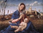BELLINI, Giovanni Madonna of the Meadow (Madonna del prato) gh oil painting